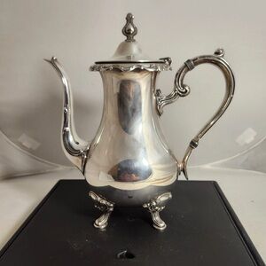 VTG Gorham Silverplate Coffee Or Tea Pot Style# Yc2001 3 Pint Footed Ornate